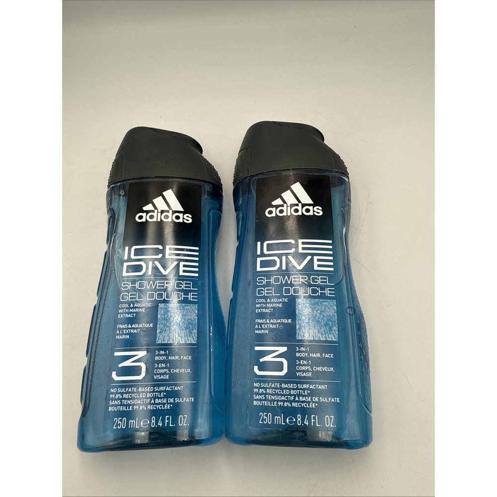 Adidas Ice Dive 2 Shower‎ Gel Body Wash 250ml Body / Hair / Face